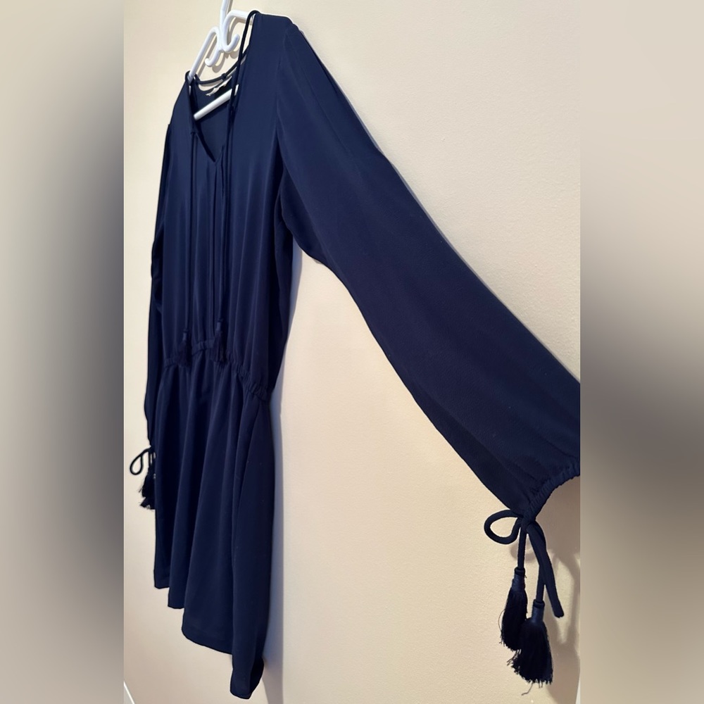 Michael Kors Navy Tassle Dress - Picture 3 of 6
